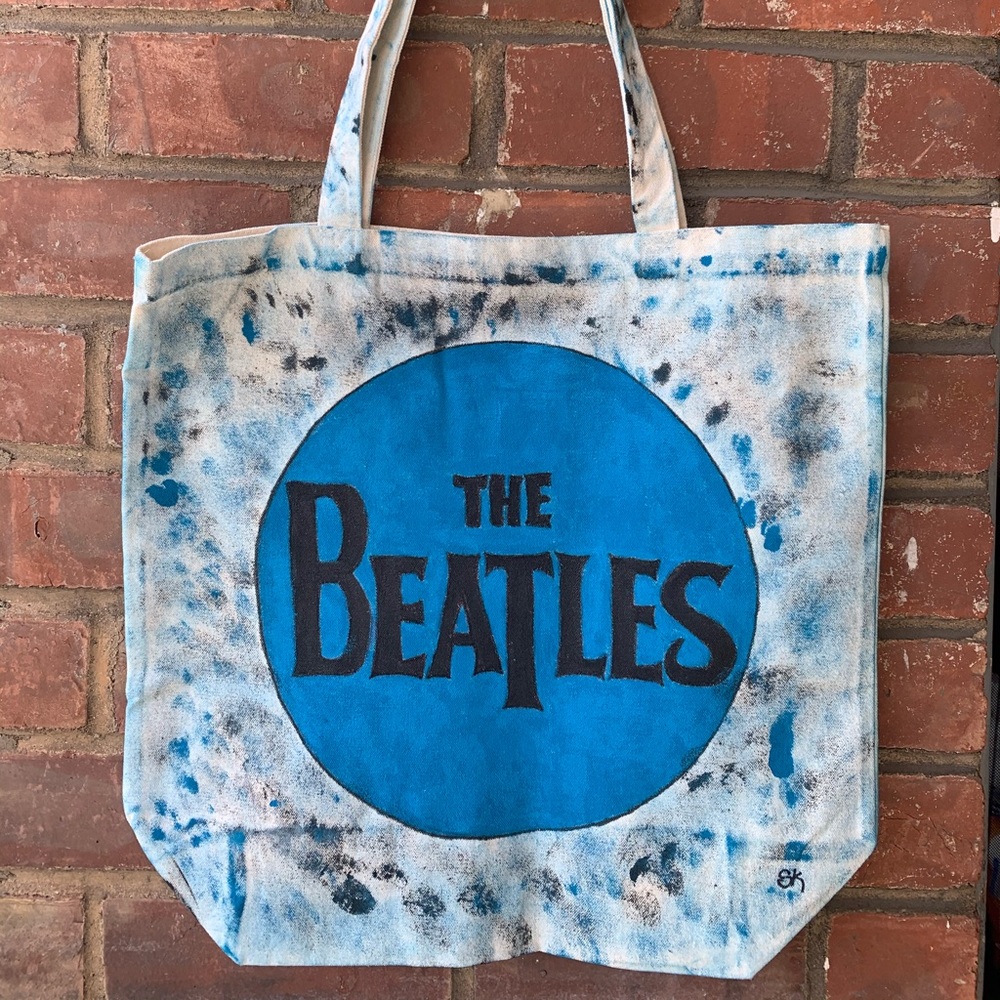 Hand painted “The Beatles” Tote Bag